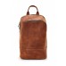 Женский коричневый кожаный рюкзак TARWA RB-2008-3md среднего размера - Royalbag Фото 4