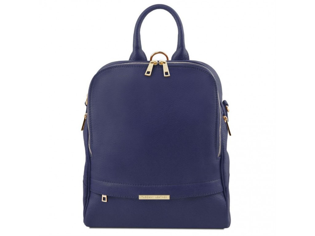 TL141376 Темно-синий TL Bag - женский кожаный рюкзак мягкий от Tuscany - Royalbag Фото 1