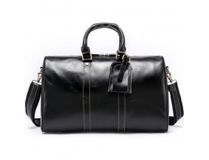 Кожаная дорожная сумка Joynee B10-9016 черная - Royalbag