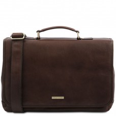 Mantova TL SMART сумка портфель кожаная TL142068 от Tuscany (Dark brown — темно-коричневый) - Royalbag Фото 2
