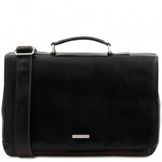 Mantova TL SMART сумка портфель кожаная TL142068 от Tuscany (Black – черный) - Royalbag Фото 2