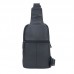 Мини-рюкзак кожаный на одно плечо T1337 BULL черный - Royalbag Фото 5