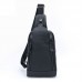 Мини-рюкзак кожаный на одно плечо T1337 BULL черный - Royalbag Фото 4