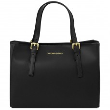 AURA Женская кожаная сумка Tuscany TL141434 (Black – черный) - Royalbag Фото 2