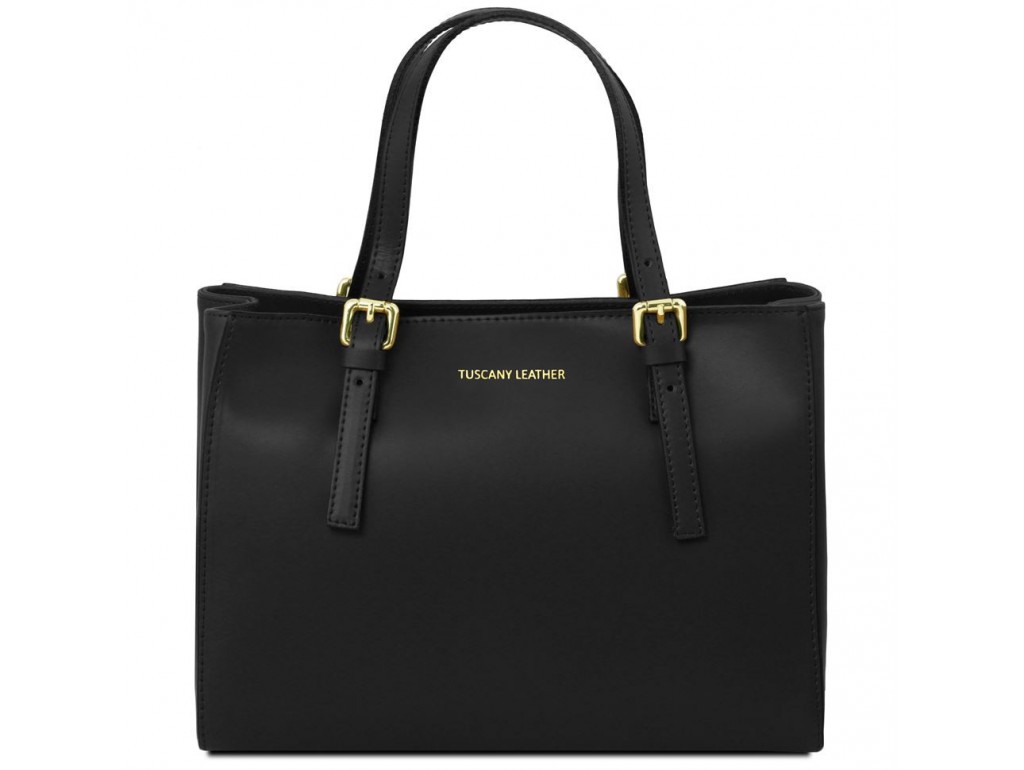 AURA Женская кожаная сумка Tuscany TL141434 (Black – черный) - Royalbag Фото 1