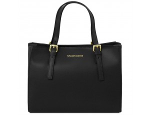 AURA Женская кожаная сумка Tuscany TL141434 (Black – черный) - Royalbag
