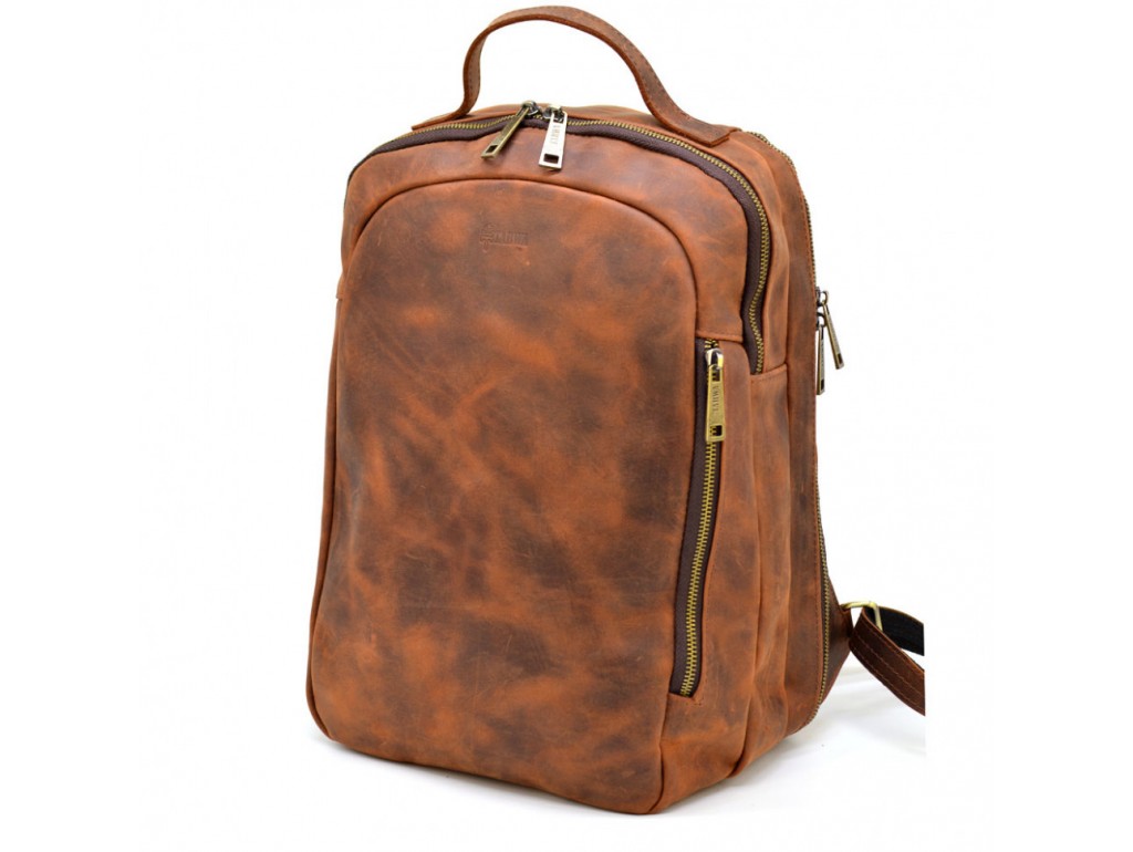 Повседневный рюкзак RB-3072-3md, бренд TARWA, натуральная кожа Crazy Horse - Royalbag Фото 1
