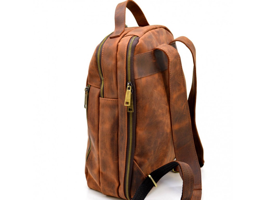 Повседневный рюкзак RB-3072-3md, бренд TARWA, натуральная кожа Crazy Horse - Royalbag