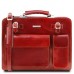 TL141268 Красный Venezia - Кожаный портфель на 2 отделения от Tuscany - Royalbag Фото 3