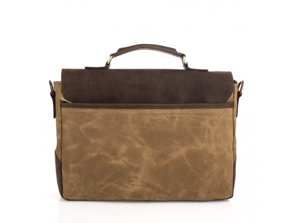 Мужская сумка-портфель водостойкий канвас и кожа RSw-3960-3md TARWA - Royalbag