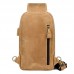 Кожаный рюкзак на одно плечо, рюкзак-слинг JD4024B John McDee - Royalbag Фото 5
