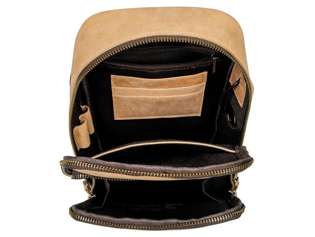 Кожаный рюкзак на одно плечо, рюкзак-слинг JD4024B John McDee - Royalbag