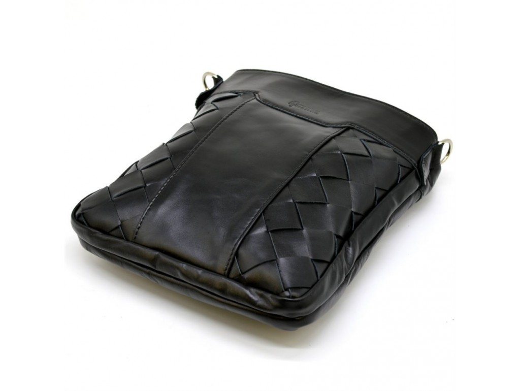 Плетеная мужская кожаная сумка через плечо GA-0021-3md TARWA - Royalbag