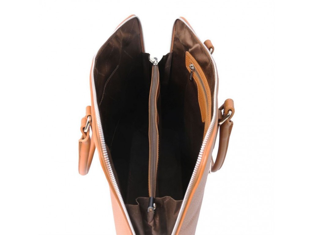 TL141809 Коньяк Magnolia - женская кожаная деловая сумка от Tuscany - Royalbag