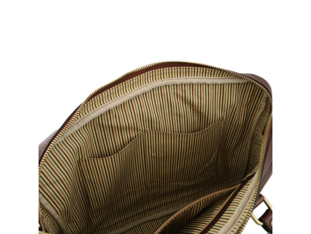 TL141283 Коричневый Prato - Эксклюзивная кожаная сумка для ноутбука от Tuscany - Royalbag