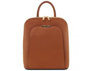 Женский рюкзак из сафьяновой кожи Tuscany TL141631 TL Bag (Cognac - коньячный) - Royalbag