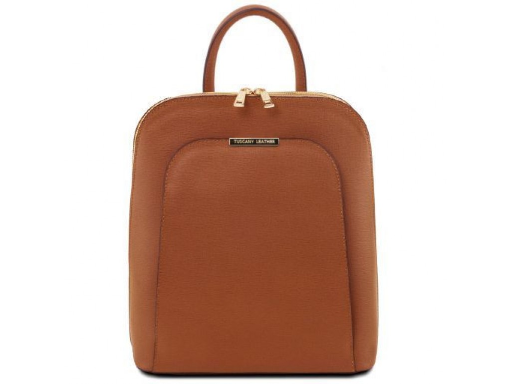 Женский рюкзак из сафьяновой кожи Tuscany TL141631 TL Bag (Cognac - коньячный) - Royalbag Фото 1
