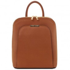 Женский рюкзак из сафьяновой кожи Tuscany TL141631 TL Bag (Cognac - коньячный) - Royalbag Фото 2