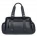 Кожаная дорожная спортивная сумка через плечо черная John McDee 7420A - Royalbag Фото 6