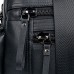 Кожаная дорожная спортивная сумка через плечо черная John McDee 7420A - Royalbag Фото 7