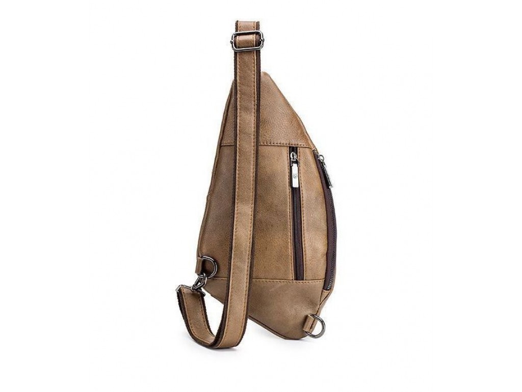 Мини-рюкзак из натуральной кожи "слинг" на одно плечо T0138 BULL - Royalbag