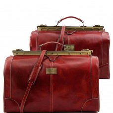 Tuscany TL1070 Madrid - Дорожный кожаный набор сумок Gladstone (Red – красный) - Royalbag Фото 2