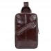Мужской кожаный рюкзак на одно плечо John McDee 4010C - Royalbag Фото 3