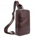 Мужской кожаный рюкзак на одно плечо John McDee 4010C - Royalbag Фото 4